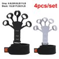 thumbnail image 1 of 2 Pzs gripper finger Entrenador Ejercitador De Dedos De Silicona FLEXOR gripster Con 6 Niveles Resistentes Para Guitarra Con Banda De Muñeca De Mano Gao Jiahui  unisex, 1 of 2