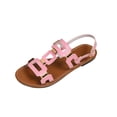 thumbnail image 2 of Willtoo Women's Dressy Closed Toe Flat Sandals Summer Vacation Beach Open Toe Metal Ankle Strap Slides Sandals Shoes 2026, 2 of 5