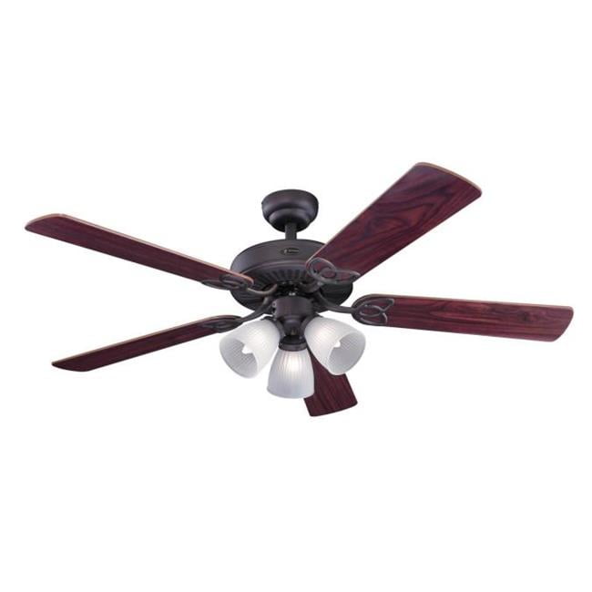 Westinghouse 7207900 Vintage 3 Light 5 Blade Hanging Ceiling Fan with