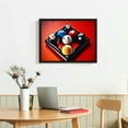 thumbnail image 2 of Nawypu  Wall Art Billiard Balls Canvas Print Pool Snooker Picture Painting Sport Artwork for Home Office Men Bedroom Lounge Bar Decorations Ready to Hang, 2 of 4