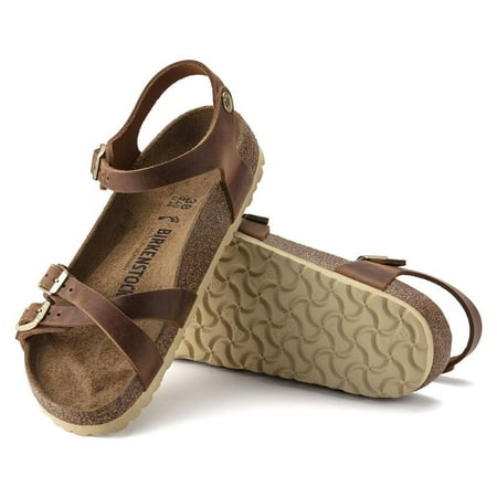

BIRKENSTOCK Kumba Oiled Leather Nubuck Sandals - Timeless Elegance with Adjustable Straps and Cork-Latex Footbed - Multiple Color & Sizes