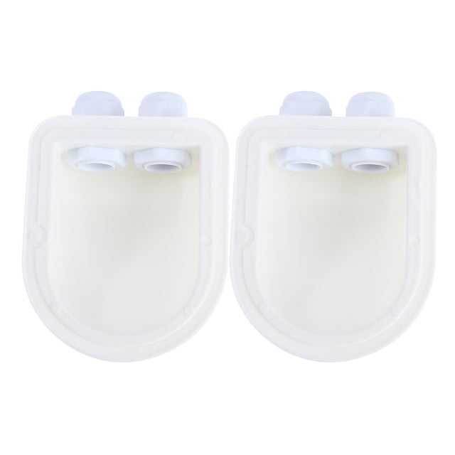 2 prensaestopas solares resistentes a la intemperie, carcasa de entrada de cable doble para caravanas, barcos y cabinas
