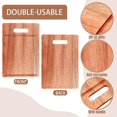 thumbnail image 3 of 12 Packs Wooden Cutting Boards Set with Handles Engraving Blanks Kitchen Serving Platter Bulk for Vegetables Meat Pizza Cheese (12 x 8 Inch, Acacia Wood), 3 of 6