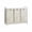 White, variant on Laundry Hamper Shelf with and Metal Frame 2 or 3 Removable 12.8 Gal (48L) Pull-Out Bags Rolling memory; 2 drawers White