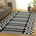 thumbnail image 2 of SAFAVIEH Pine Blake Geometric Wool Area Rug, Black/Ivory, 6' x 6' Square, 2 of 10