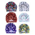 thumbnail image 1 of Baby Turban Floral Hat for Baby Wearing 6Pcs Assorted Color Headwraps, 1 of 5