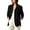 Black, variant on Trendy Blazers for Women Suede Texture Long Sleeve Blazer Notched Lapel Single Button Jacket for Gping Out Olive Green 2XL
