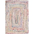 thumbnail image 1 of Safavieh Tressed Collection BRD210B Fait à la Main Boho Réversible Coton Accent Tapis, 2' x 3', Ivoire / Multi, 1 of 5
