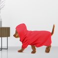 Gueiykk Cute Polyester Pet Winter Warm Hoodie Sweatshirt Clothes Coat
