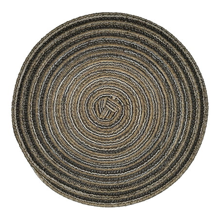 

Kitchen Antiskid Heat Insulation Mats Nnitting Circle Table Placemat Dinner Kitchen Pad Kitchenware Tableware