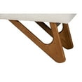 thumbnail image 5 of Baxton Studio Rika Japandi Cream Boucle Fabric and Walnut Brown Finished Wood Bench, 5 of 6