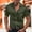 Army Green, variant on WIZUTIZ Men's Casual Shirt Solid Color Turndown Collar Button Front Short Sleeve Breathable Fabric Regular Fit Summer