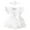 White, variant on Baby Girls' Mesh & Ribbed Crawling Suit With 3D Applique Summer Fly Sleeve Romper For Toddler 6 Month Easter Outfit Boy Easter Boy Romper Baby Summer Pajamas 24 Months Boys Clothes Rompers Boy Baby
