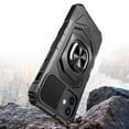 thumbnail image 6 of Kaleidio Case For iPhone 14 (6.1") [Robotic Hybrid] Rugged Shockproof [Ring Stand] Magnetic Armor Impact Cover [Black/Black], 6 of 6
