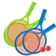 thumbnail image 1 of Raqueta De Tenis Para Niños, Juego De Raqueta De Bádminton, 4 Raquetas Con 4 Pelotas, Juguetes Deportivos Para Interiores Y Exteriores Para Niños Principiantes Noticed FN005779-00, 1 of 6