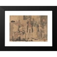 thumbnail image 2 of Richard Dadd 18x14 Black Modern Framed Museum Art Print Titled - Settling the Disputed Point (1854), 2 of 5