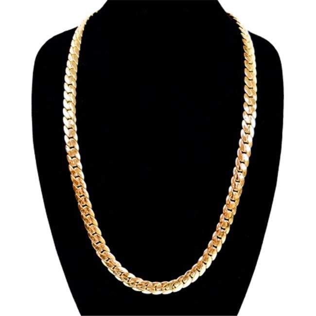 10 mm \u0026 30 in. 14K Gold Plated Miami 
