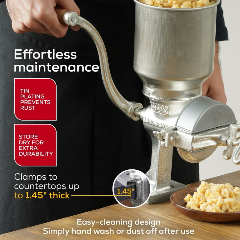 Free Shipping! Corona Cast Iron Grain Mill with 1.9 Quart Hopper