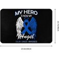 thumbnail image 2 of Colon Cancer Awareness Doormat Front Door Rug, 24"X16" Absorbent Machine Washable Inside Door Mat, Non Slip Low-Profile Entrance Rug for Entry, Back Door, 2 of 5