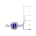 thumbnail image 2 of Everly Women's Tanzanite and Diamond 14K White Gold Engagement Ring, 2 of 6