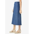 thumbnail image 4 of Woman Within Women's Plus Size Flex-Fit Pull-On Denim Skirt Skirt, 4 of 6