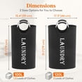 thumbnail image 2 of Cesta de lavandería Lifewit, 100 L, paquete de 2 con asas de aluminio, color negro, 2 of 8