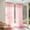 105#Pink, variant on Sheer Window Curtains Light Filtering Voile Drapes Soft Airy Rod Pocket Panels for Bedroom Living Room Apartment Home Decor 55 x 91 Inch Semi Transparent Privacy Curtain
