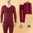 thumbnail image 2 of Thermal Underwear for Men Long Johns Base Layer Men Cold Weather Top Bottom XXL Red, 2 of 6