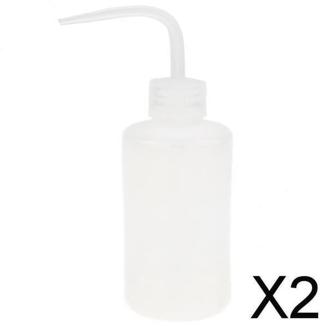 2 Botellas De Lavado De Seguridad, Botella Exprimible Con Boca Estrecha, 250 Ml, Color 2 piezas