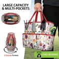 thumbnail image 2 of Garden Tool Bag,Pioneer Flower Floral Print Pattern Garden Tool Organizer,Garden Gifts,Waterproof Multi-Pocket Garden Tool Storage 11.8x5.5x11.4 Inch(Tools NOT Included), 2 of 6