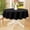 Noir, variante sur Nappe Ronde 60 Pouces Imperméable en Polyester pour Salle à Manger / Résistante aux Taches et à la Chaleur, Nappe de Couleur Unie pour Fêtes et Rassemblements / Lavable à la Machine, Déco Maison