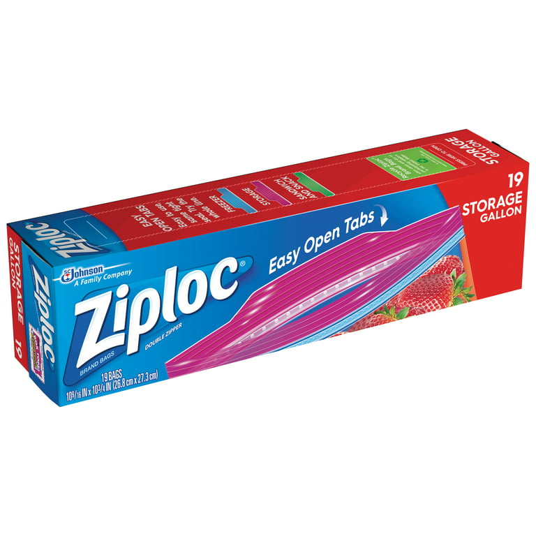 Ziploc Storage Bags Gallon 19 ct 