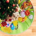 thumbnail image 5 of FMSHPON Easter Colorful Happy Easter DecorationEggs Xmas Christmas Tree Skirt Stand Mat for Holiday Party Decoration Indoor Outdoor 48 inches, 5 of 6