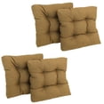 thumbnail image 2 of 19-inch Squared Spun Polyester Tufted Dining Chair Cushion (Set of Four), 2 of 2