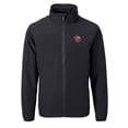 thumbnail image 2 of Men's Cutter & Buck Black Fort Wayne TinCaps Big & Tall Charter Eco Knit Recycled Full-Zip Jacket, 2 of 3