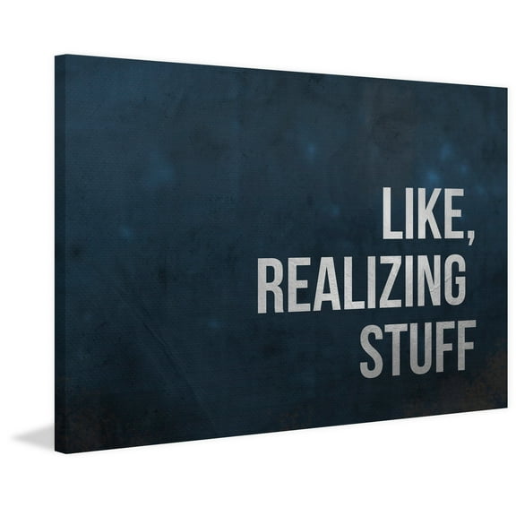Like, Realizing Stuff Painting Print on Wrapped Canvas