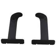 Yoga Mat Wall Mount Holder, Waterproof 1Pair Save Space Yoga Mat Storage Rack Acrylic  for Living Room for Office Transparent,Black