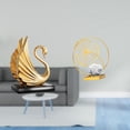 thumbnail image 2 of estatua de resina de cisne,Figuras de cisne,estatuas,decoración del hogar,fiesta de bodas,Escultura de resina Arte Adorno Centros de mesa,Estatua de hoja,Estatua de hoja para decoración del, 2 of 8