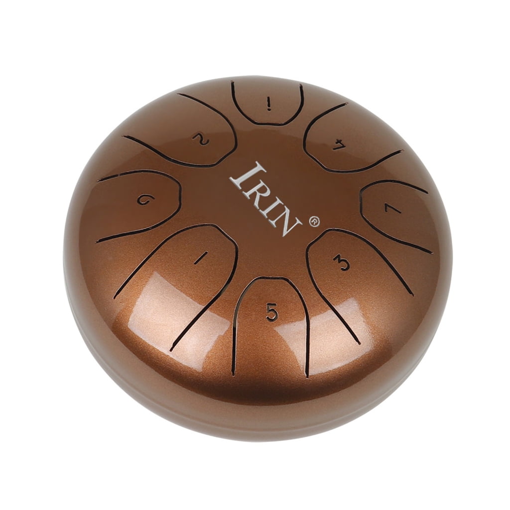 Steel Tongue Drum 5.5Inch, 8 Notes Hand Pan Drum Percussion Instrument with Mallets, Drumsticks, Carrying Bag, for Adult