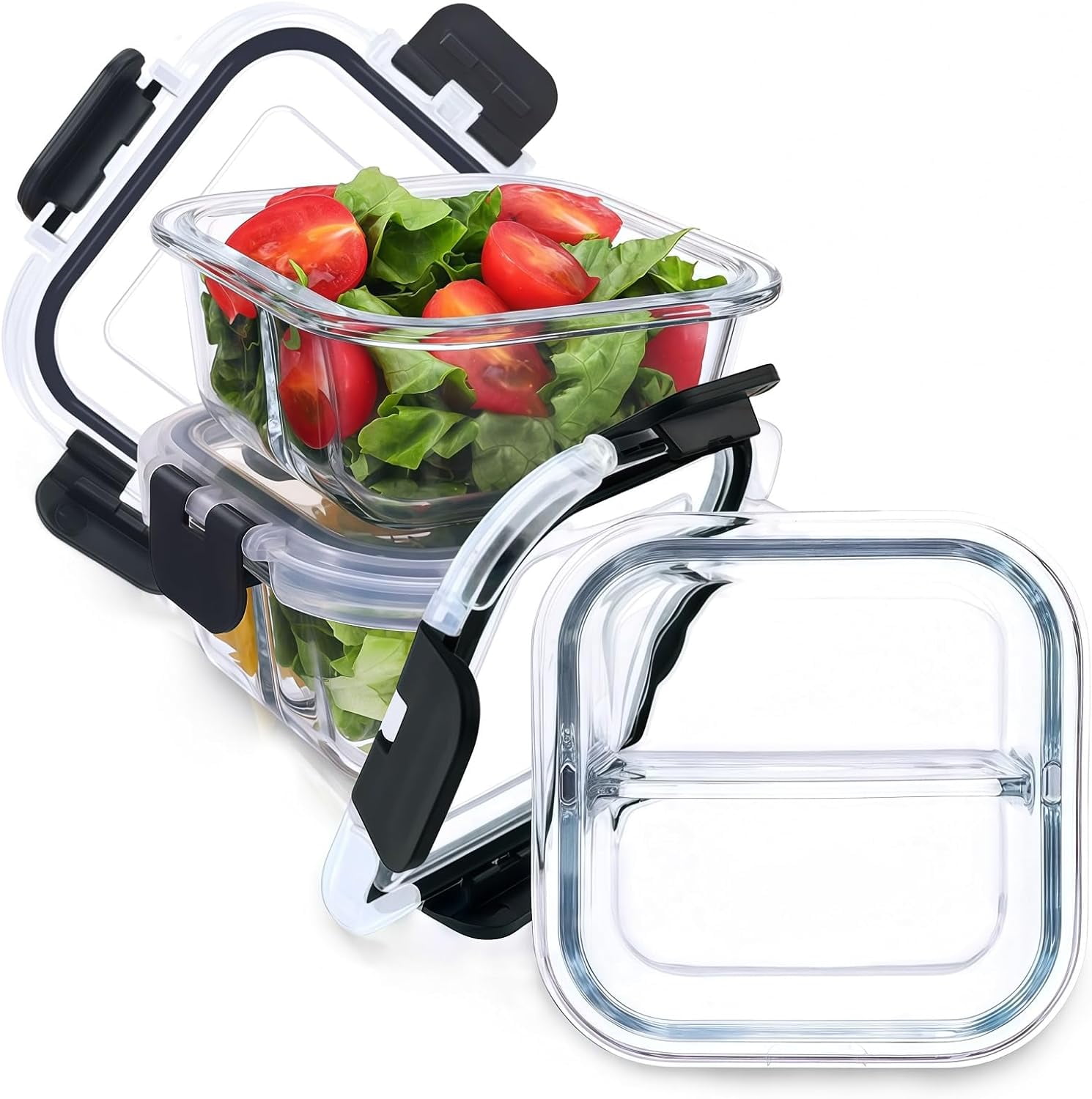 Rubbermaid Easy Find Lids Glass Food Storage and Meal Prep