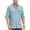 Blue, variant on Mens White Button Down Shirts Casual Solid Color Long Sleeve Lapel Dress Shirt Work Tops Outdoor Clothing Outfits