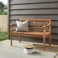 thumbnail image 3 of HomeStock Eclectic Elegance Indoor/Outdoor Teak Bench Teak, 3 of 10