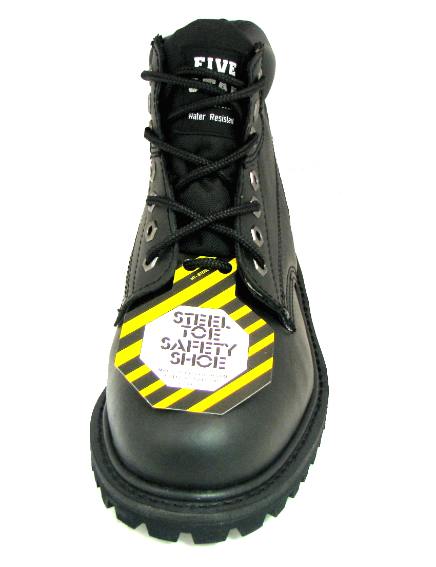 Men's Steel Toe Work Boots 6" Leather Lug Sole Water Resistant Slip /Oil Resistant - image 4 of 4