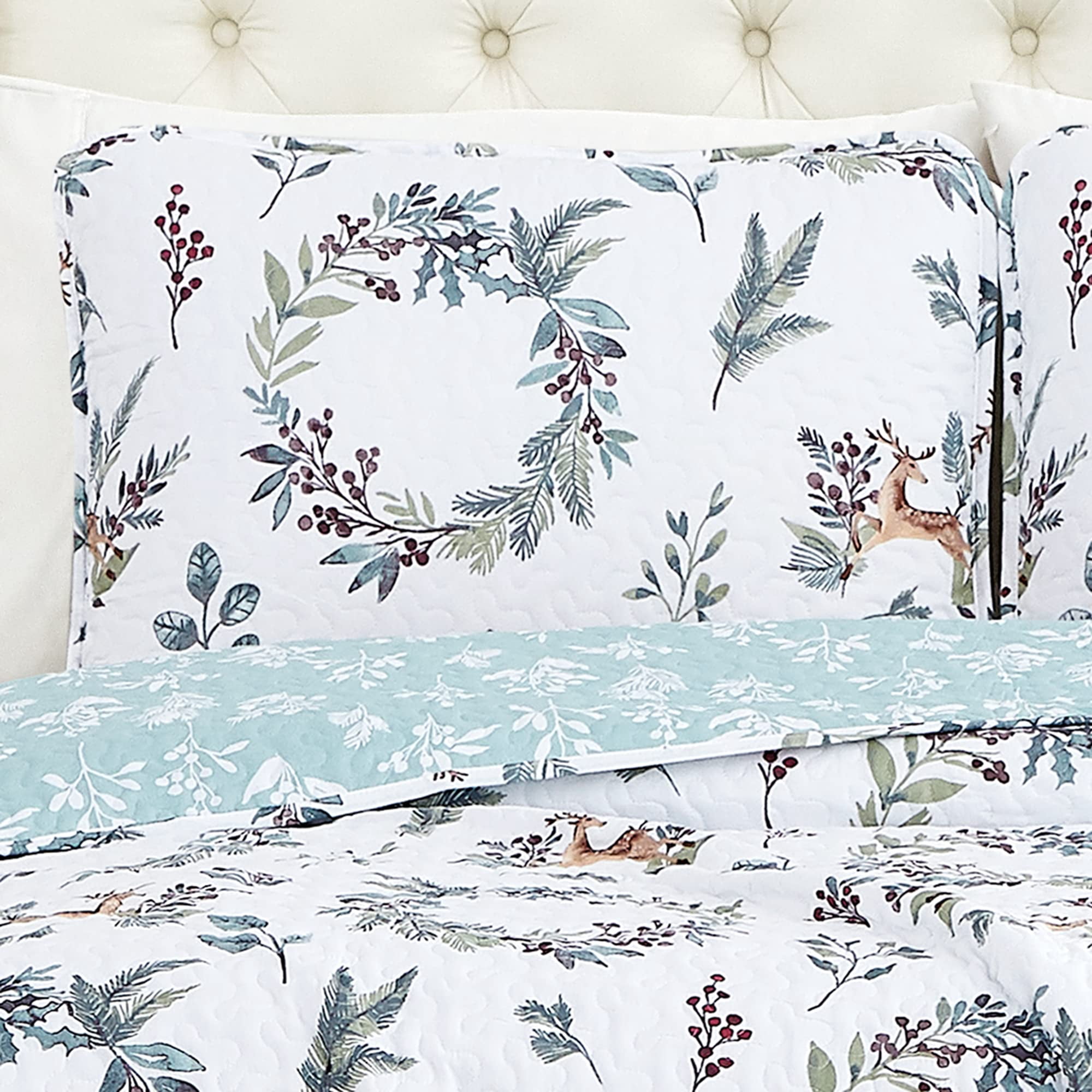Southshore Fine Living, Inc. Happy Holidays Christmas Soft Bedding Set, King/California King