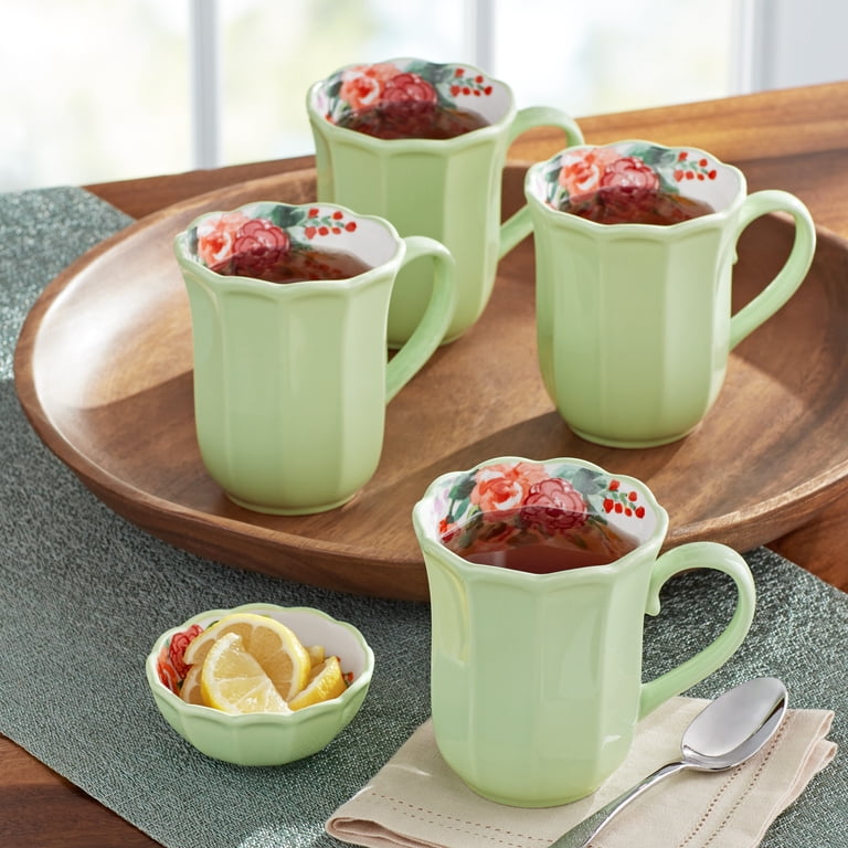 The Pioneer Woman Painted Meadow 16-Ounce Ceramic Mug Set of 4