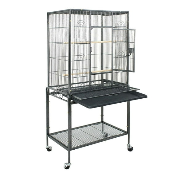 SKTPI Bird Cage Large Play Top Bird Parrot Finch Cage Macaw Cockatoo Pet Supplies 53"