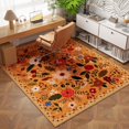 thumbnail image 5 of Boho Floral Area Rug 4x6 Rug Washable Boho Rugs Non Slip Low Pile Carpet for Bedroom, Bedside, Kids Room, Office, Dining Room, 5 of 5