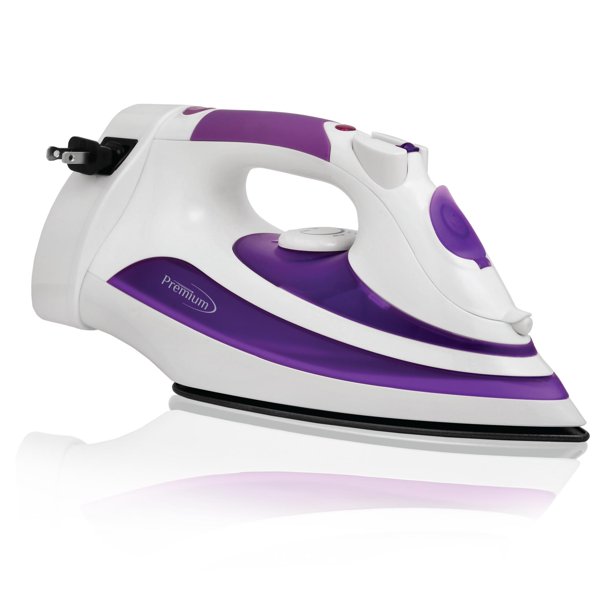 Steam and Dry Iron with Retractable Cord