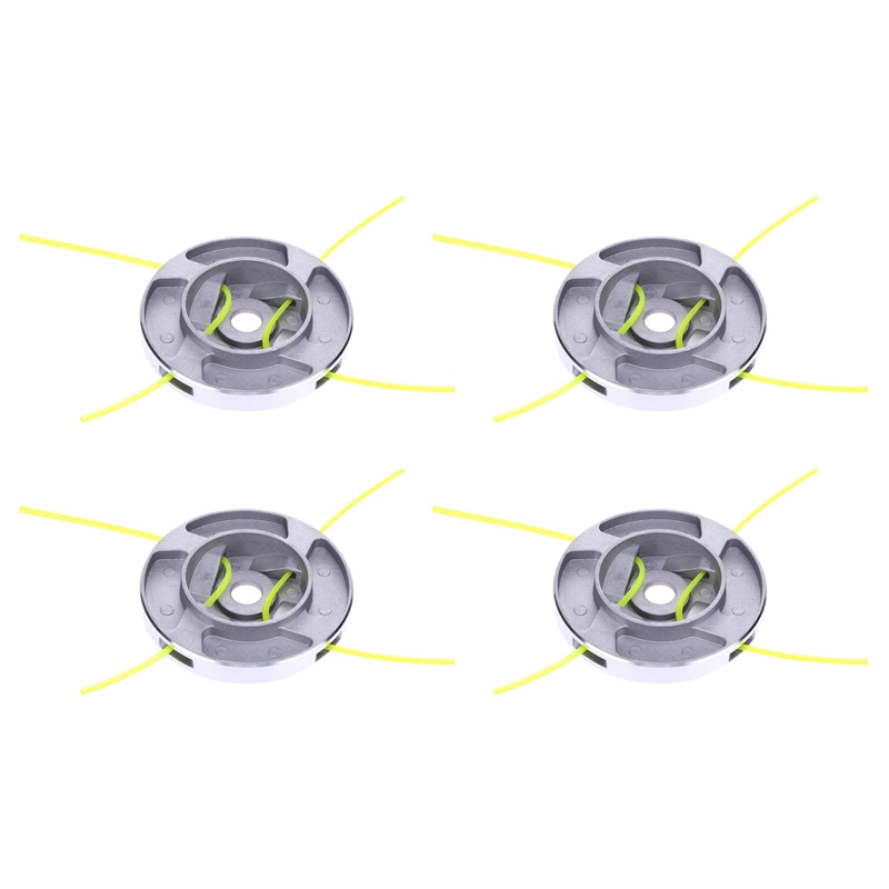 4X Head Metal Trimmer Head ,Brush Cutter Bump Feed Head for Brush