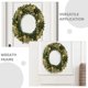 thumbnail image 2 of Marco de corona de forma ovalada para manualidades, marco de corona con forma de huevo verde, aro de corona de Navidad para Pascua, marco de corona de alambre para decoración del hogar, 2 of 5